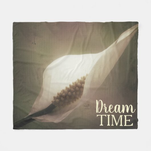 Peace Lily Photography Dream Time Phrase Fleece Deken (Voorkant (Horizontaal))