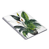 Peace Lily - Watercolor flowers Notitieboek (Rechterzijde)