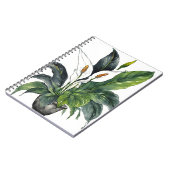 Peace Lily - Watercolor flowers Notitieboek (Linkerzijde)