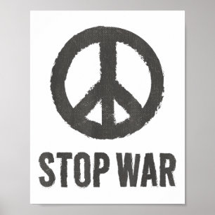 Peace Logo Hippie-symbool Stop Oorlogsprotest Peac Poster