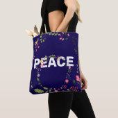 PEACE Logo Navy Tote Bag (Dichtbij)