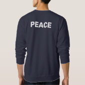 PEACE Logo Navy Trui (Achterkant)