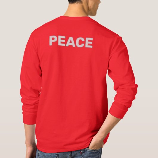 PEACE LOGO T-SHIRT (Achterkant)