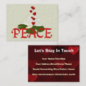 Peace Lotus Visitekaartje (Voorkant / Achterkant)