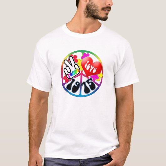 Peace Love 1975 Shirt (Voorkant)