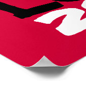 Peace Love 2013 Poster Art Print (Red) (Hoek)