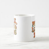 Peace Love 2026 Retro Psychedelic Mug Koffiemok (Center)