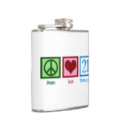 Peace Love 21 Heupfles (Rechts)