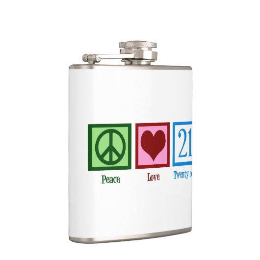 Peace Love 21 Heupfles (Rechts)