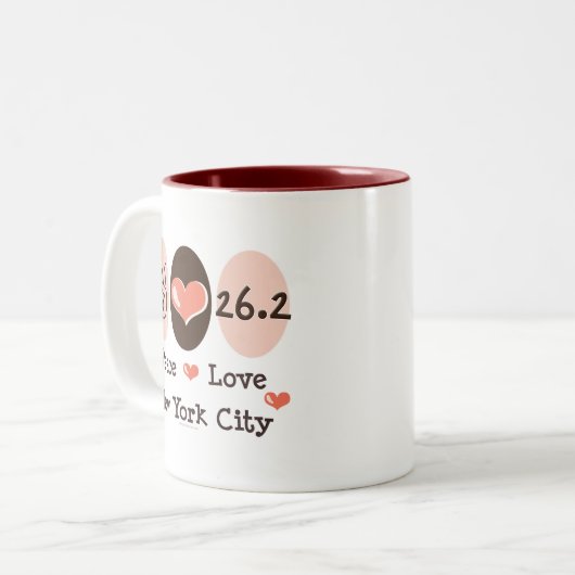 Peace Love 26.2 Mok (Voorkant links)