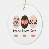 Peace Love 26.2 Ornament (Links)