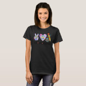 Peace Love 5th Grade Tie Dye Kute Back to School 1 T-shirt (Voorkant volledig)
