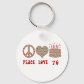 Peace Love 70 Sleutelhanger (Voorkant)