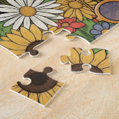 Peace & Love 70s Retro Bus Puzzel (Zijkant)