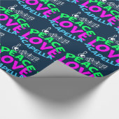 Peace Love Acapella Cadeaupapier (Hoek)