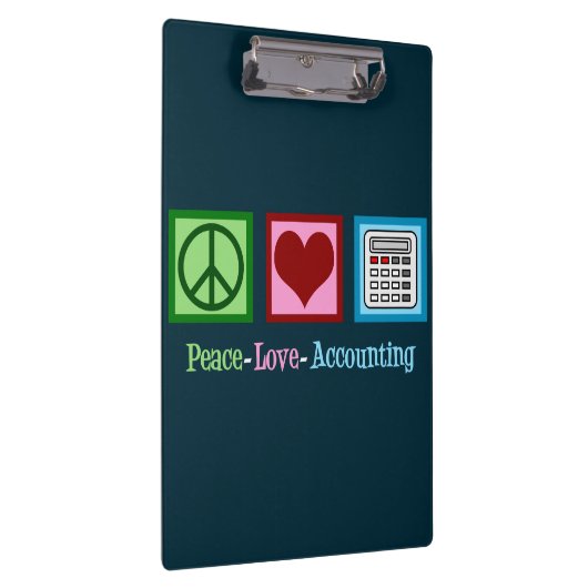 Peace Love Accounting Klembord (Rechts)