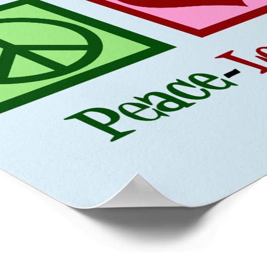 Peace Love Accounting Poster (Hoek)