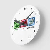 Peace Love Accounting Ronde Klok (Hoek)