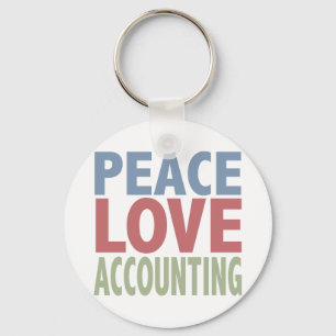 Peace Love Accounting Sleutelhanger