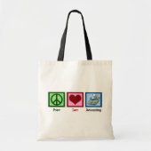 Peace Love Accounting Tote Bag (Voorkant)