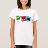 Peace Love Action! T-shirt (Voorkant)