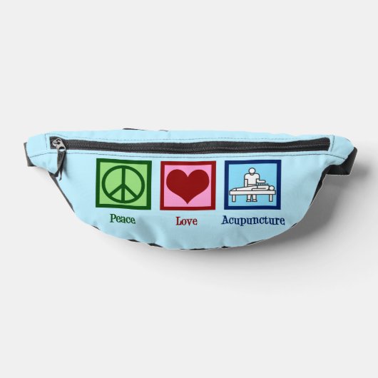 Peace Love Acupunction Cute Acupuncturist Heuptasje (Liggend)