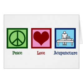 Peace Love Acupunction Kantoor Holiday Card