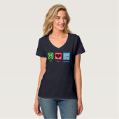 Peace Love Acupunction T-shirt (Voorkant volledig)