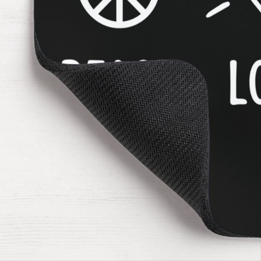 Peace Love Adopt Muismat (Hoek)