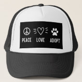 Peace Love Adopt Trucker Pet (Voorkant)