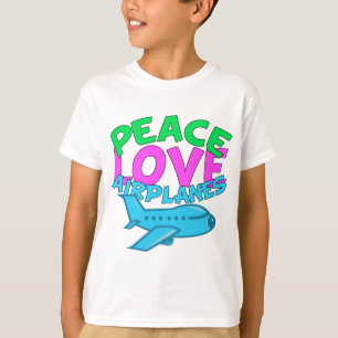 Peace Love Airplanes T-shirt