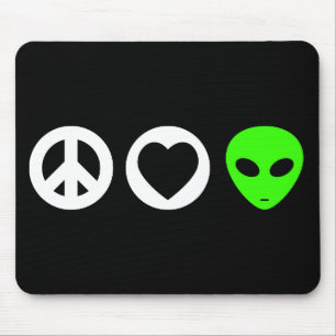 Peace Love Alien Muismat