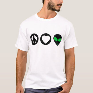 Peace Love Alien T-shirt