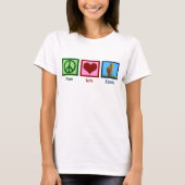 Peace Love Alpaca T-shirt (Voorkant)