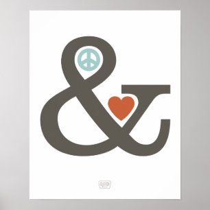 Peace & Love (Ampersand-reeks) Poster