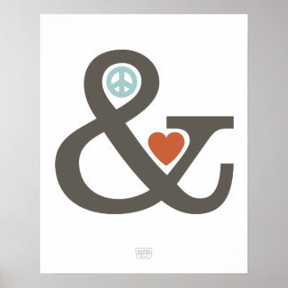 Peace & Love (Ampersand-reeks) Poster