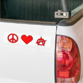 Peace Love Anarchy Bumpersticker (Op Truck)