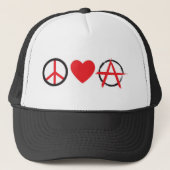 Peace Love Anarchy.jpg Trucker Pet (Voorkant)