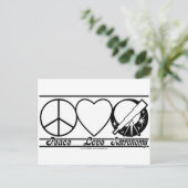 Peace Love and Astronomy Briefkaart (Staand voorkant)