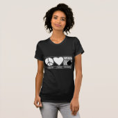 Peace Love and Bowling T-shirt (Voorkant volledig)