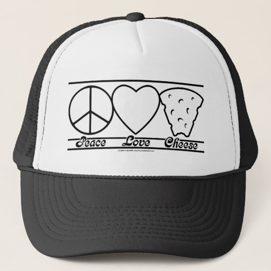 Peace Love and Cheese Trucker Pet (Voorkant)
