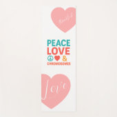 Peace, Love and Chromosomes | Down Syndrome Yogamat (Voorkant)