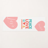 Peace, Love and Chromosomes | Down Syndrome Yogamat (Voorkant (horizontaal))