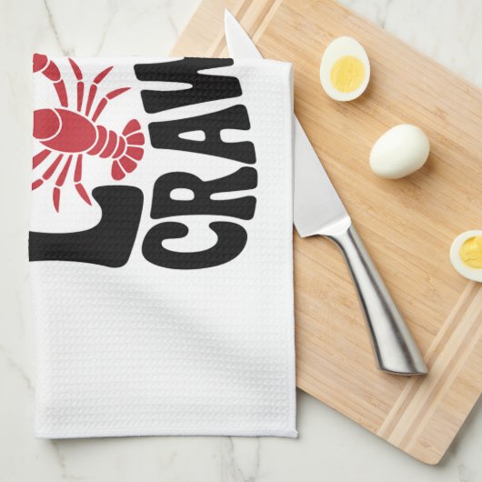 Peace Love and Crawfish Cajun  Theedoek (Quarter Fold)