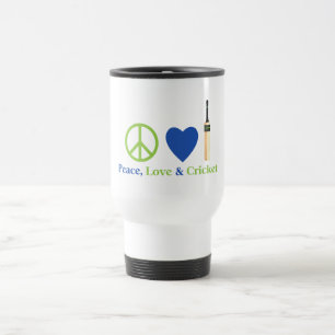 Peace Love and Cricket T - shirts and Gifts Reisbeker