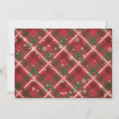 Peace Love and Family 2 Foto Feestdagenkaart (Achterkant)