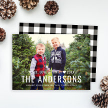 Peace Love and Family Black Buffalo Pset Photo