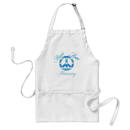 Peace, Love and Harmony Apron Standaard Schort (Voorkant)