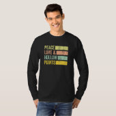 Peace Love and Hollow Points Bullet vreedzame T-shirt (Voorkant volledig)