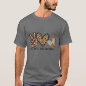 Peace Love And Hollow Points Leopard T-shirt (Voorkant)